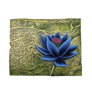 Black Lotus Relief Sculpture